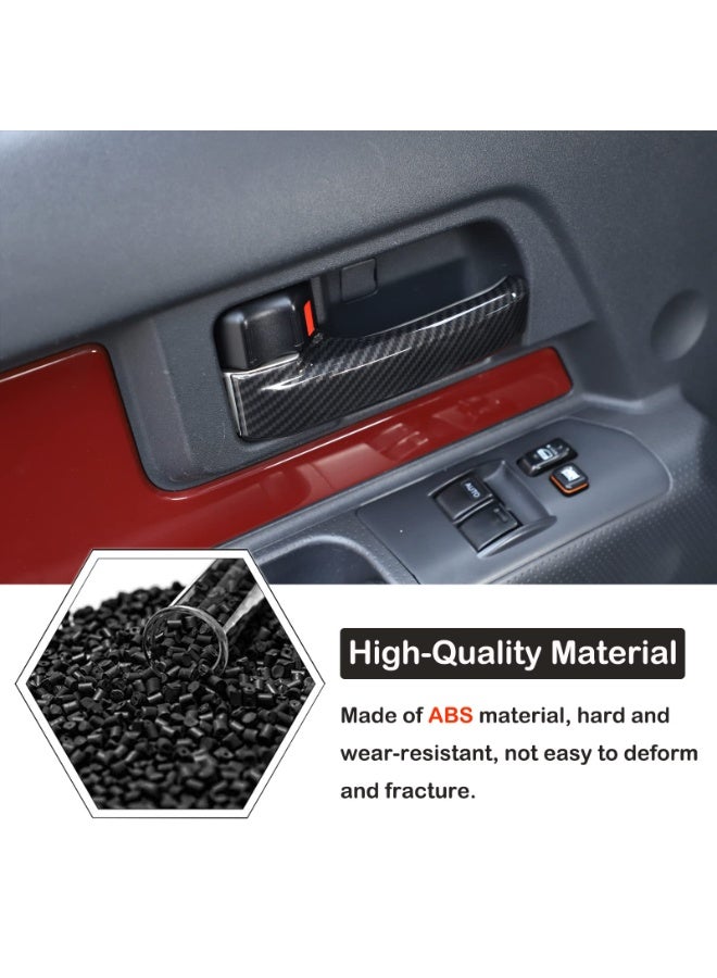Door Handle Protective Trim Cover Compatible with Toyot@ FJ Cruiser 2007-2021 2Pcs Car Inner Door Handles Cover Interior Door Handles Protector Trim Decorate Covers ABS Interior Accessories - Image 3